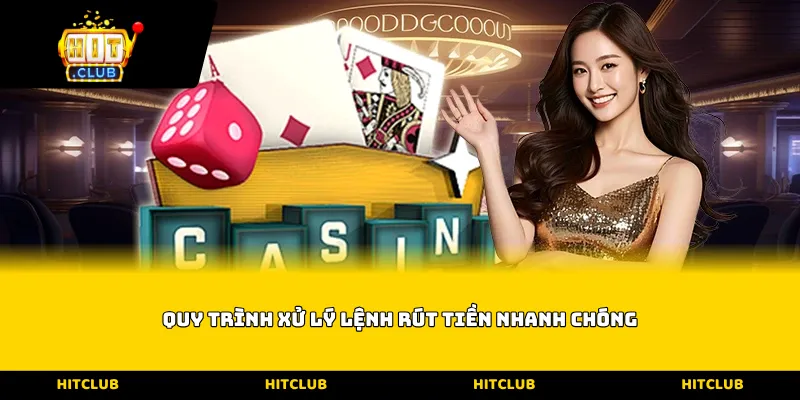 Quy trình xử lý lệnh rút tiền nhanh chóng